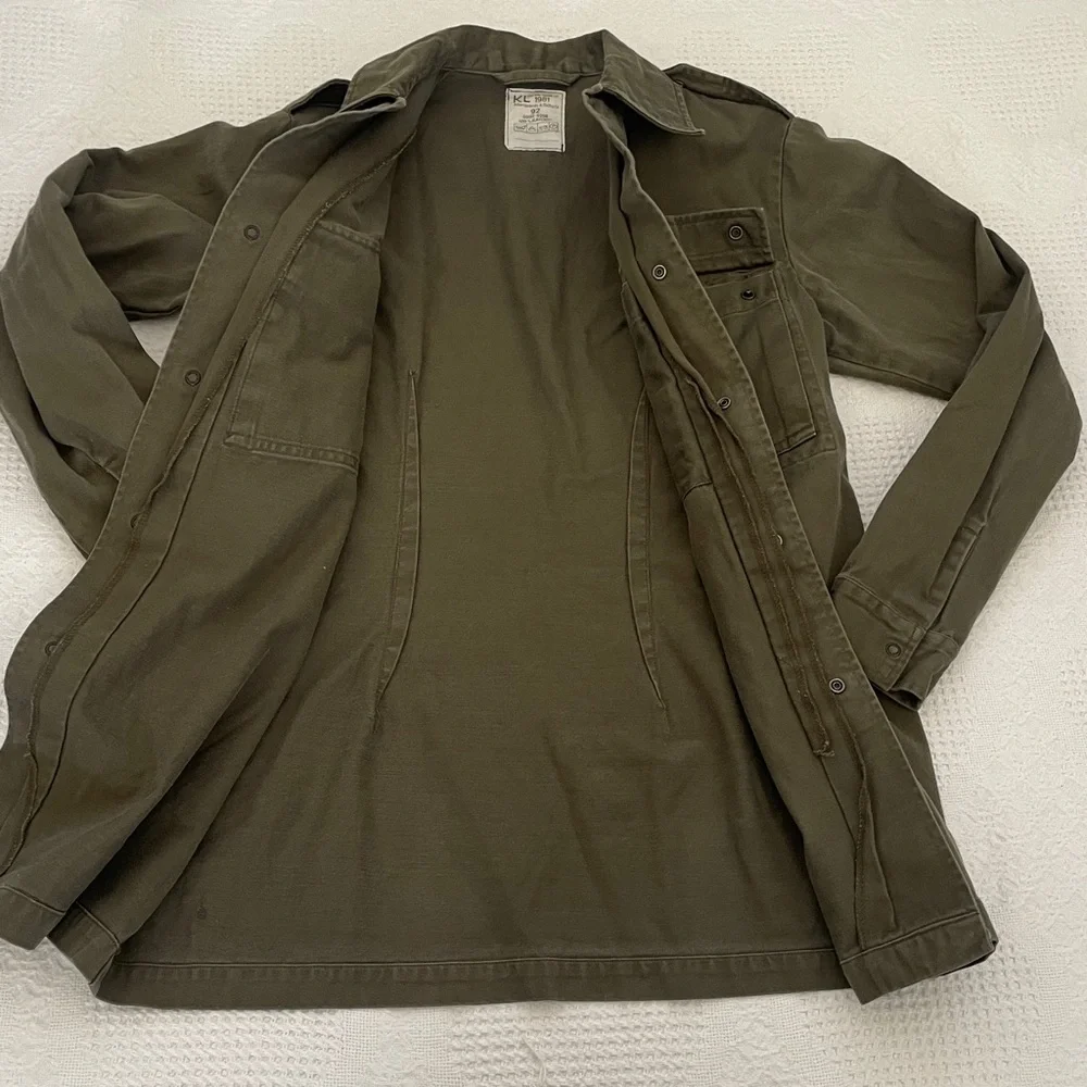 Vintage Dutch Army Military Field Shirt Jacket Size 92 Cotton Chore Jacket - Picture 6 of 9